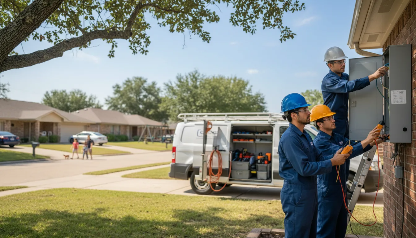 Certified electrician providing emergency electrical services in Kirkville, IA